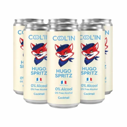 Pack de 6 canettes Hugo Spritz Cool’In cocktail sans alcool made in France